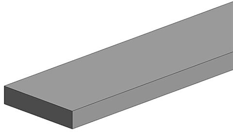 Set 10 profile banda 0.25x2.50 mm alb