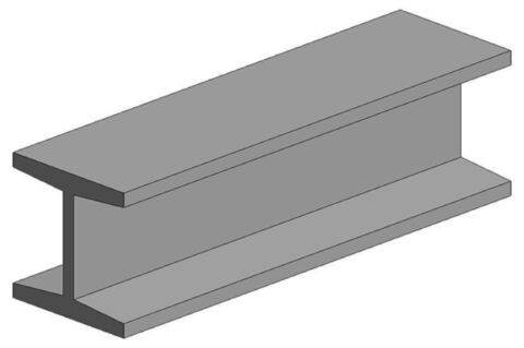 Set 4 profile H 2x2x1.9 mm alb