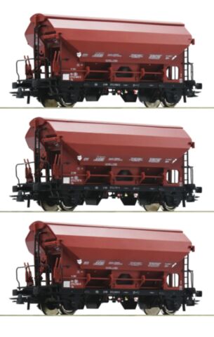 Set 3 vagoane cu acoperis rabatabil, SNCB