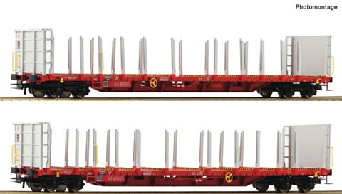 Set 2 vagoane pentru lemne, OBB