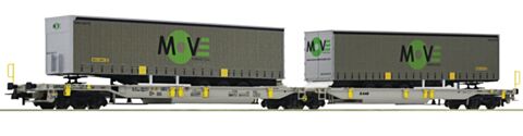 Vagon articulat transport containere, AAE