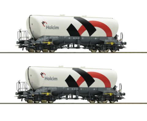 Set 2 vagoane pentru ciment, Holcim
