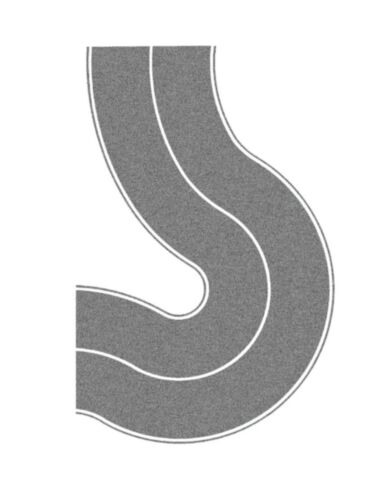 Drum asfaltat, curb