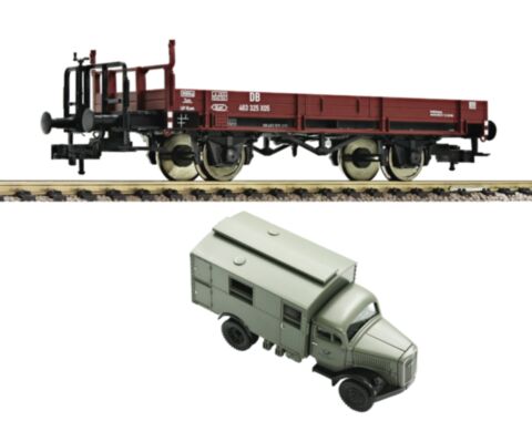 Vagon platforma cu camion, DB